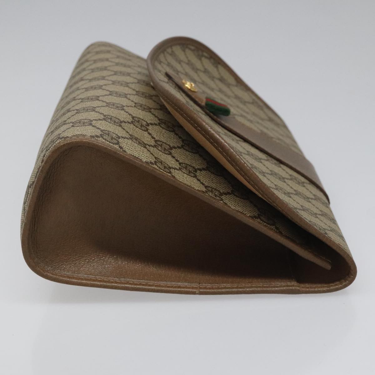 Gucci Sherry Beige Canvas Clutch Bag