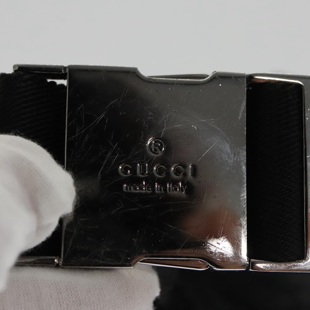 Gucci Black Canvas Shoulder Bag