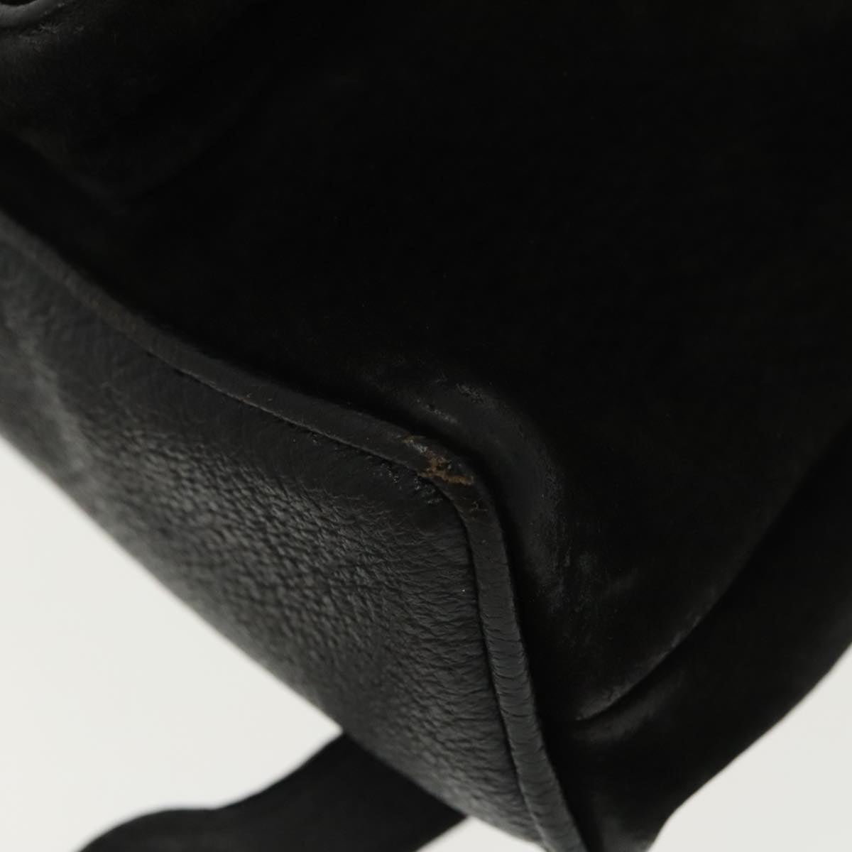 Gucci Bamboo Black Suede Backpack Bag