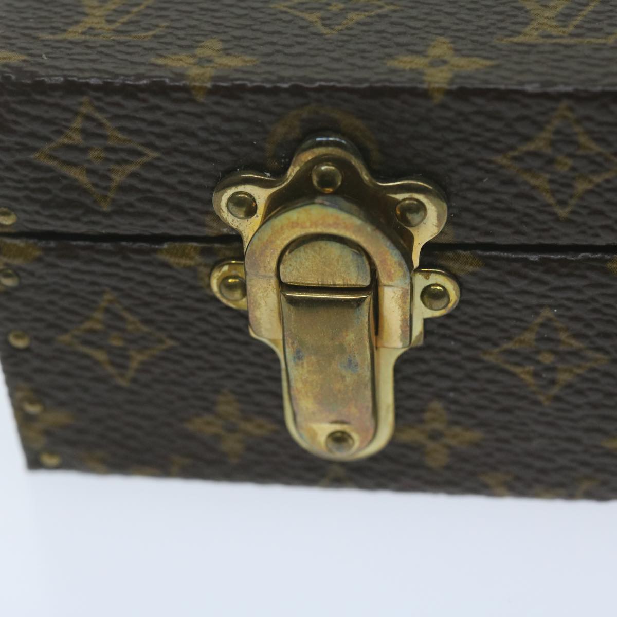 Louis Vuitton Jewelry Case Brown Canvas Jewelleryset Jewelry