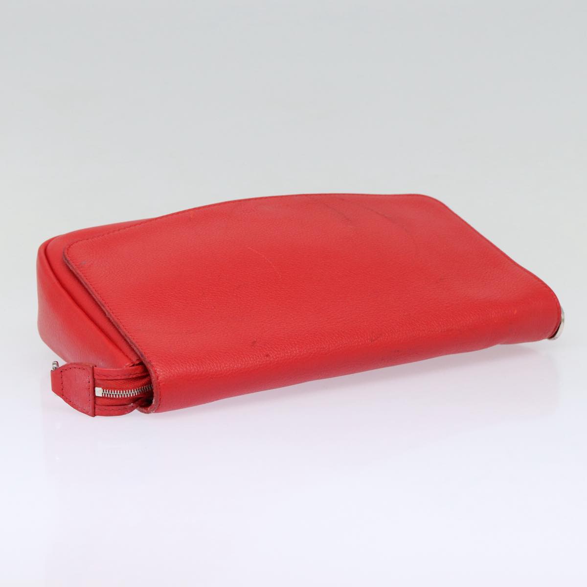 Louis Vuitton Parnassea Red Leather Clutch Bag