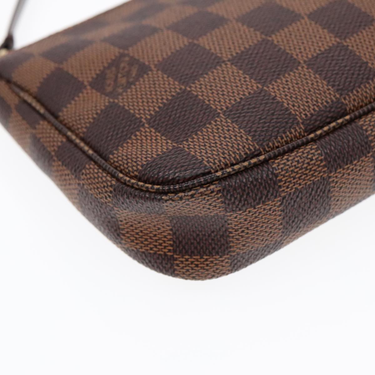 Louis Vuitton Pochette Accessoire Brown Canvas Clutch Bag