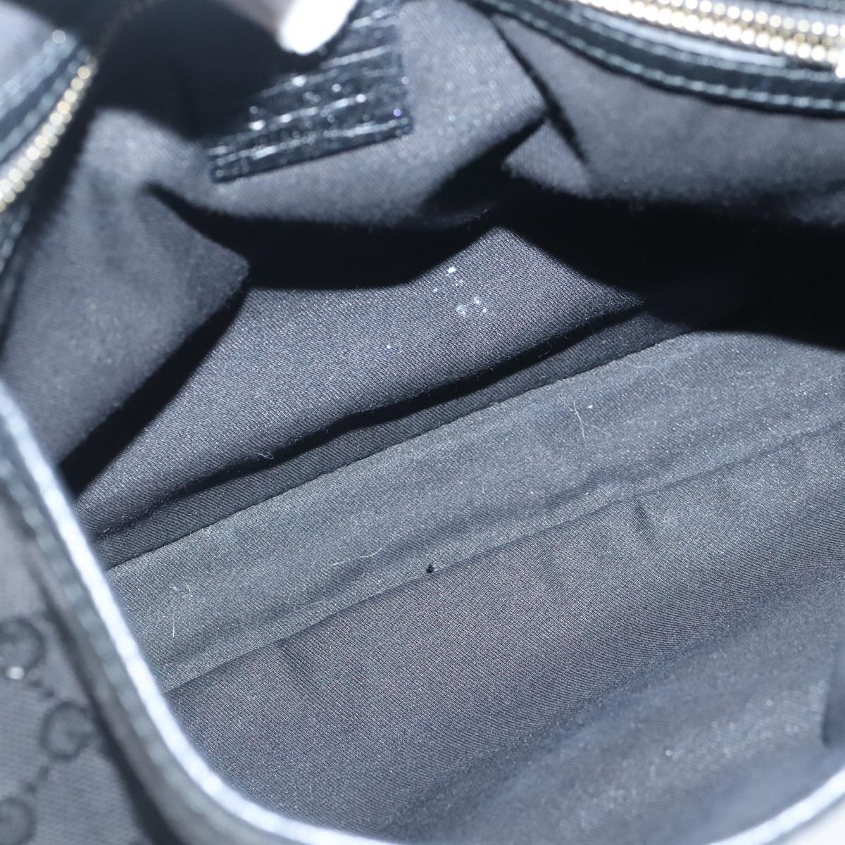 Gucci Sherry Black Canvas Shoulder Bag