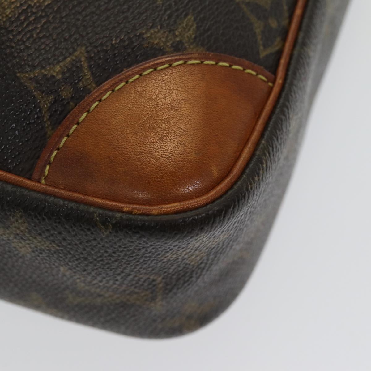 Louis Vuitton Compiegne 28 Brown Canvas Clutch Bag