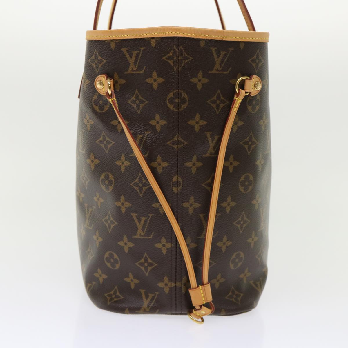 Louis Vuitton Neverfull Mm Brown Canvas Tote Bag