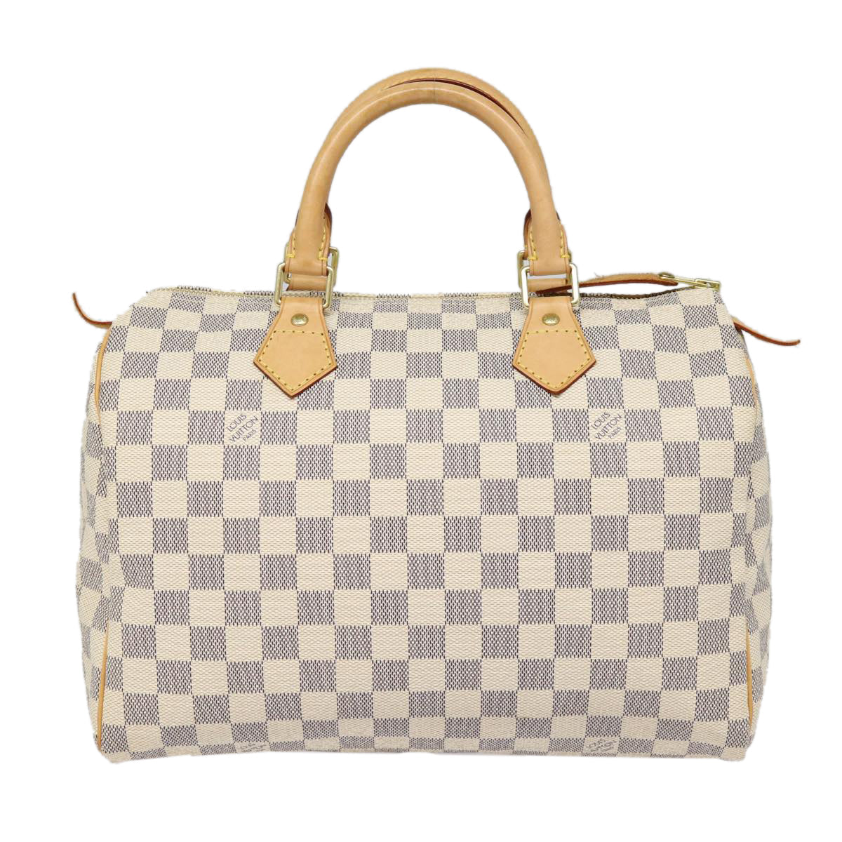 Louis Vuitton Speedy 30 White Canvas Handbag