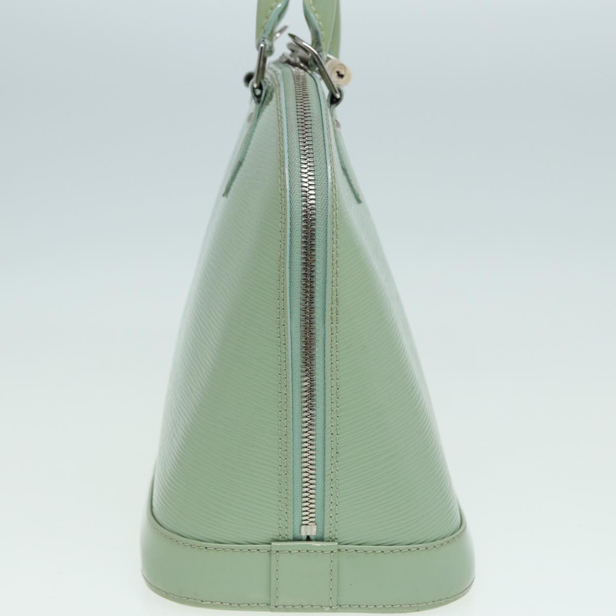 Louis Vuitton Alma Green Leather Handbag