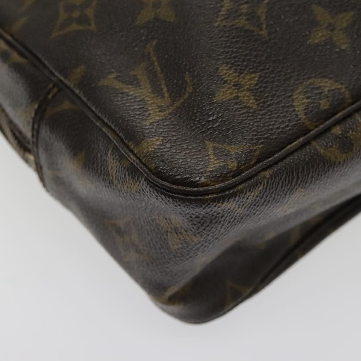 Louis Vuitton Trousse De Toilette Brown Canvas Clutch Bag