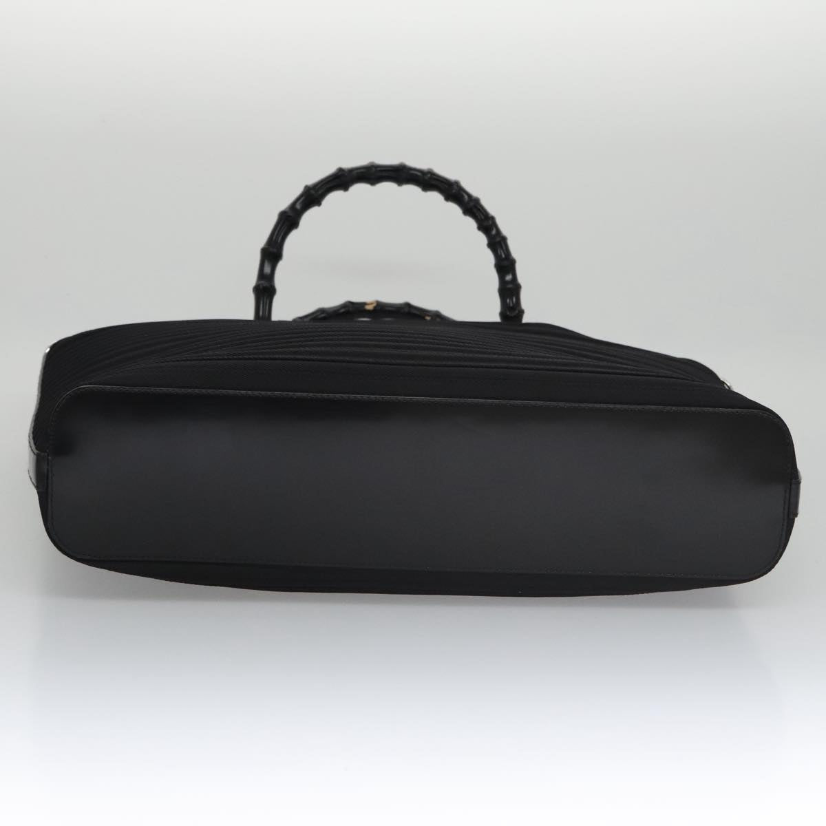 Gucci Bamboo Black Canvas Handbag