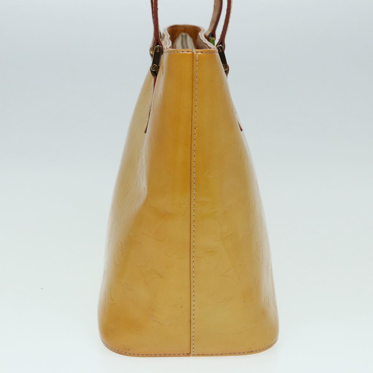 Louis Vuitton Houston Beige Patent Leather Handbag