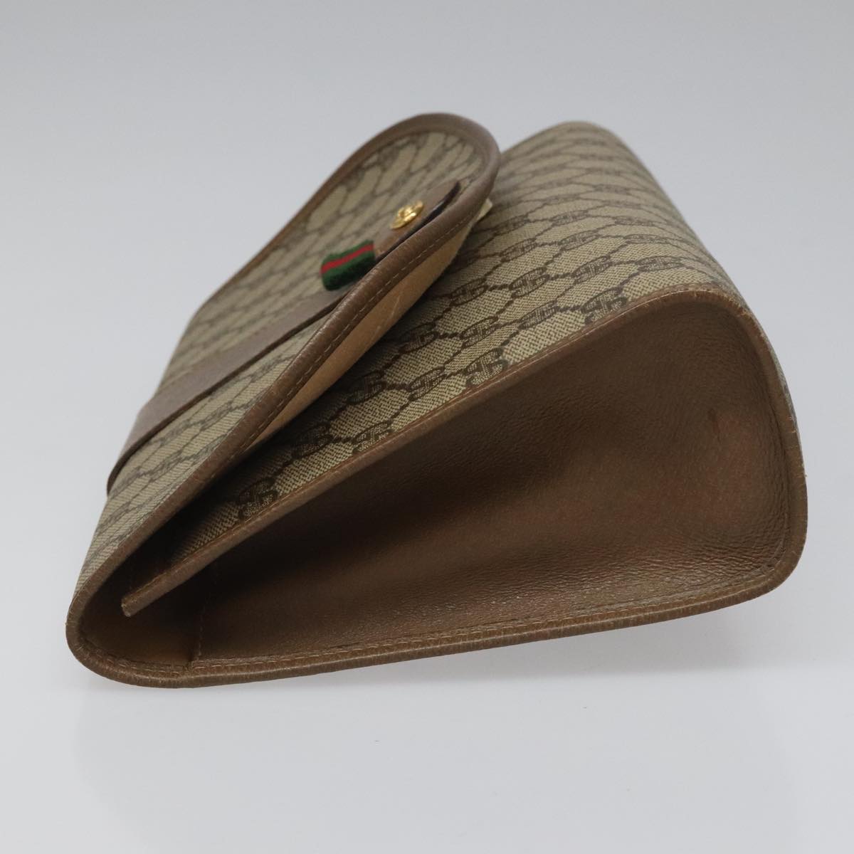 Gucci Sherry Beige Canvas Clutch Bag