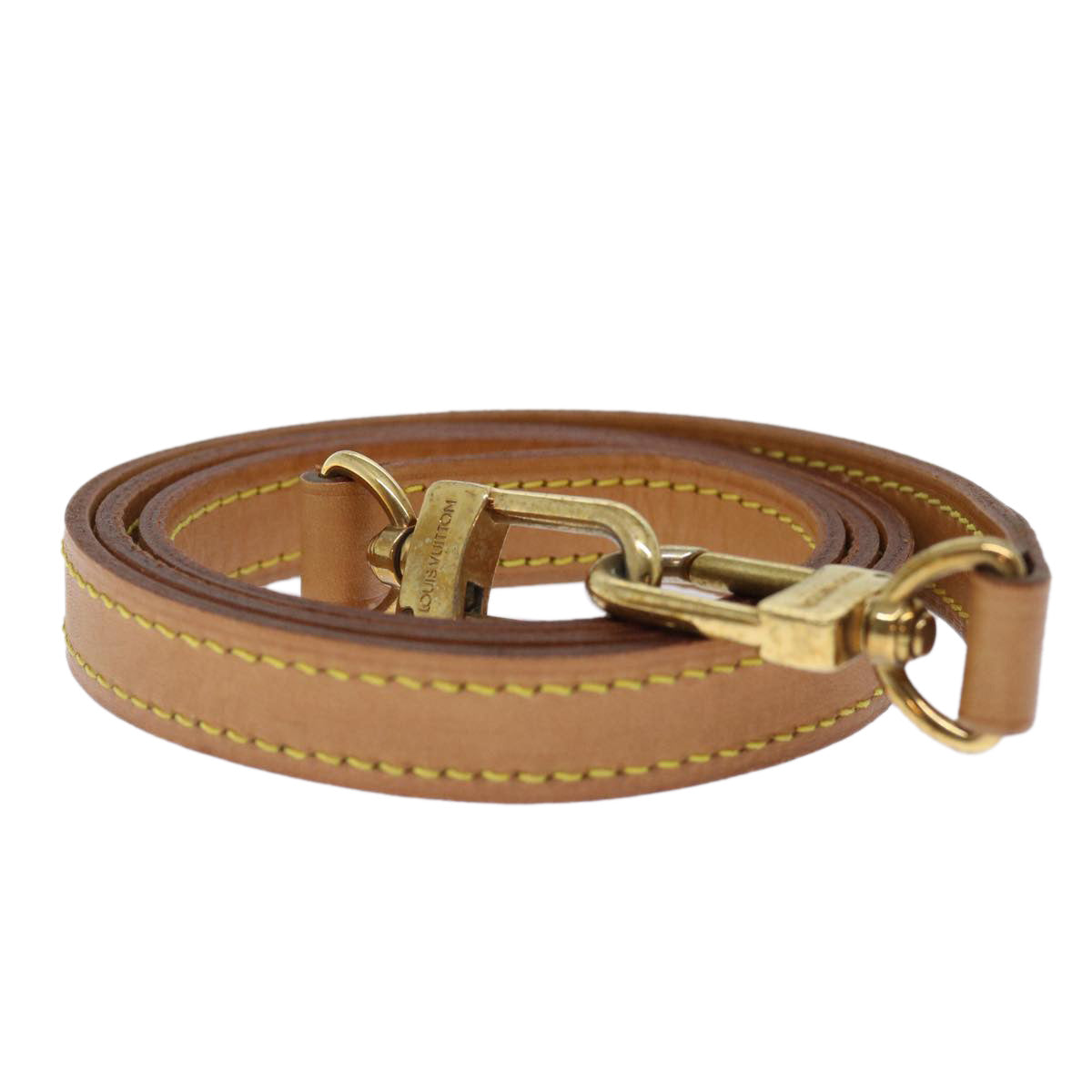 Louis Vuitton Bandoulière De Sac Beige Leather Bag Jewelry