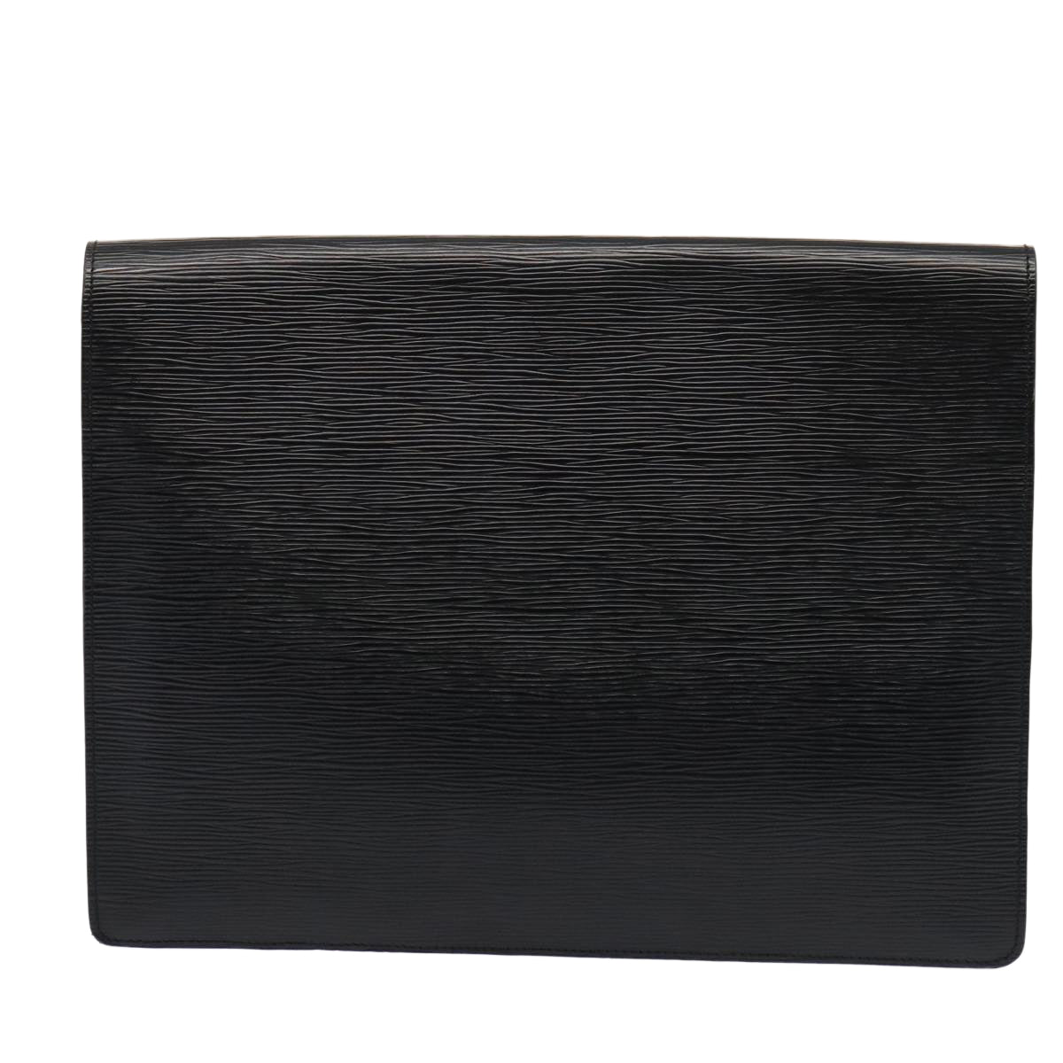 Louis Vuitton Senateur Black Leather Clutch Bag