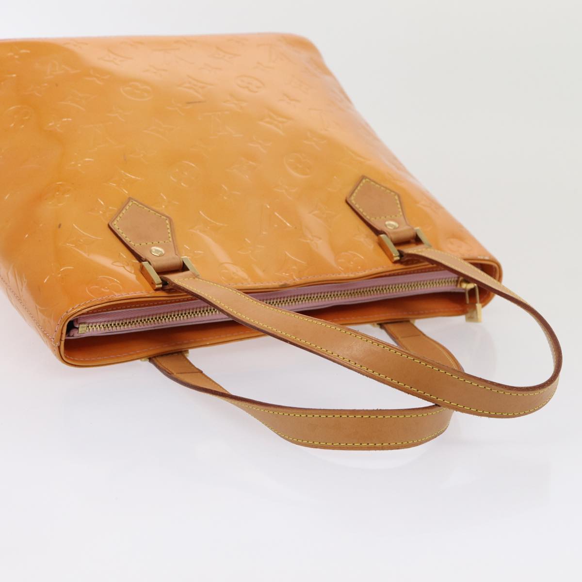 Louis Vuitton Houston Brown Patent Leather Handbag