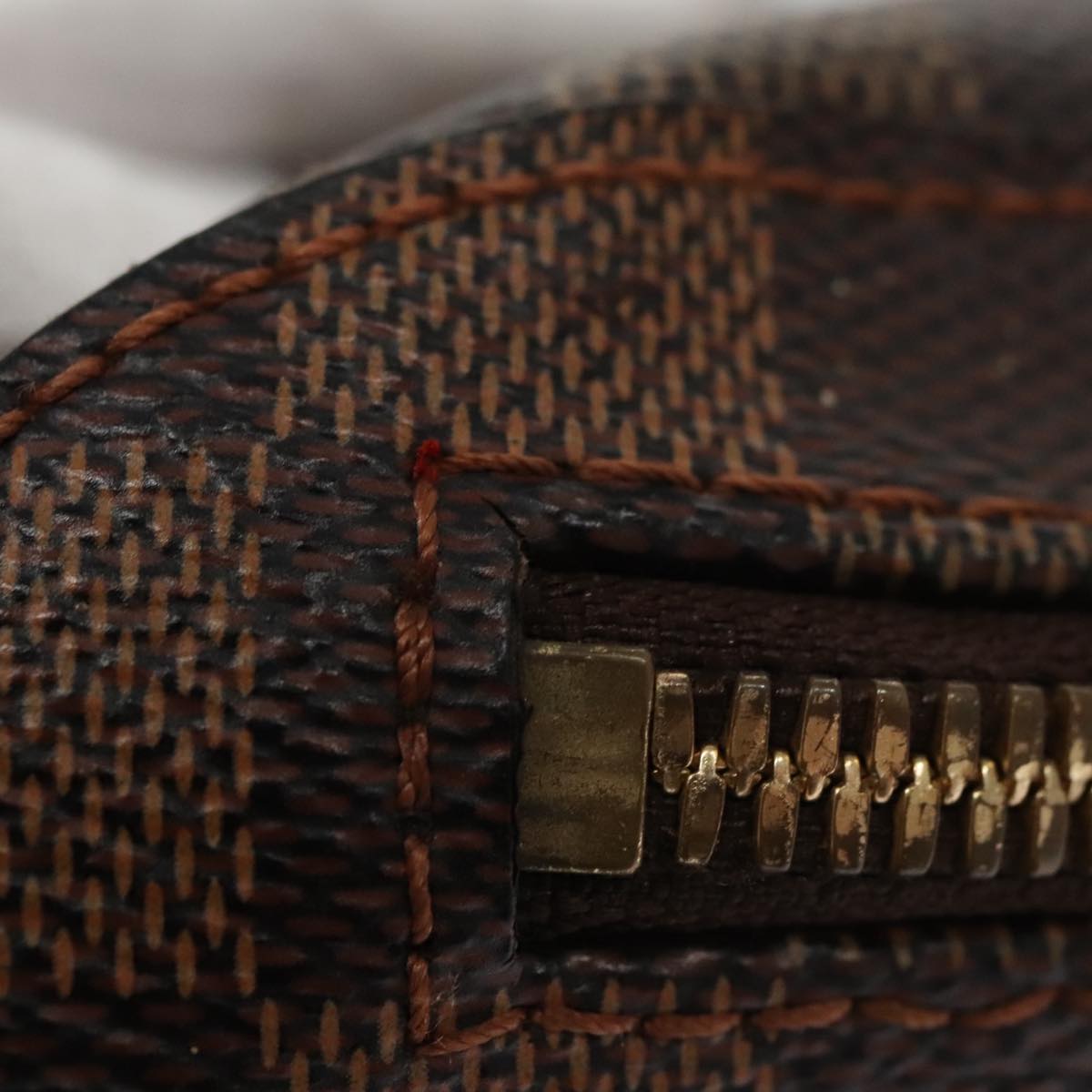 Louis Vuitton Geronimos Brown Canvas Shoulder Bag