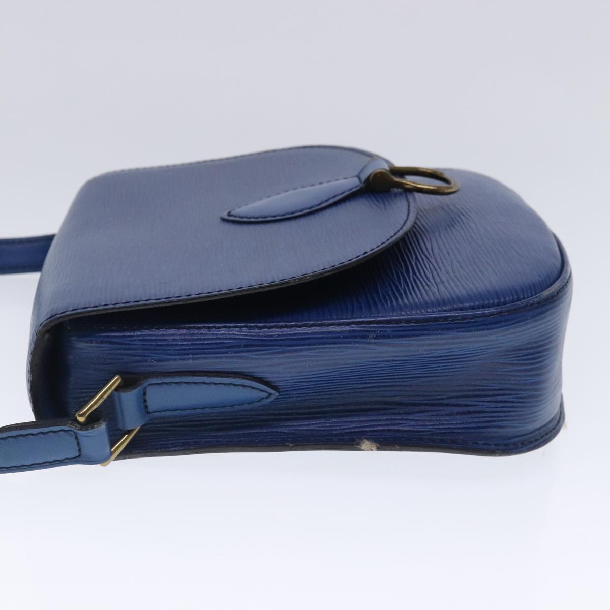 Louis Vuitton Saint Cloud Blue Leather Shoulder Bag