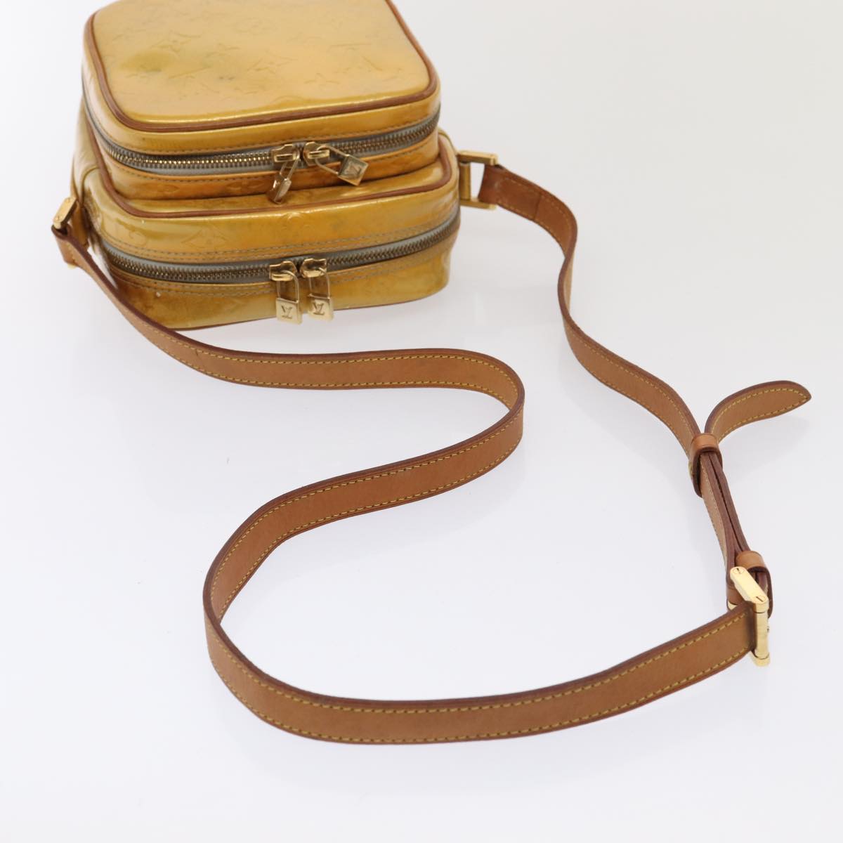 Louis Vuitton Wooster Yellow Patent Leather Shoulder Bag