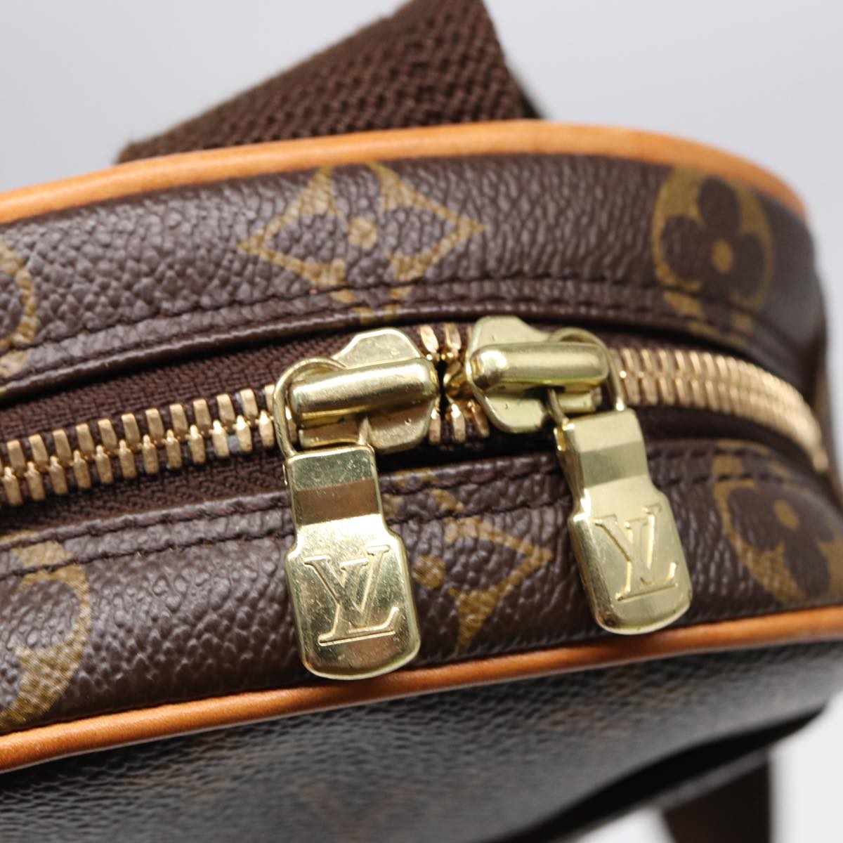 Louis Vuitton Gange Brown Canvas Clutch Bag