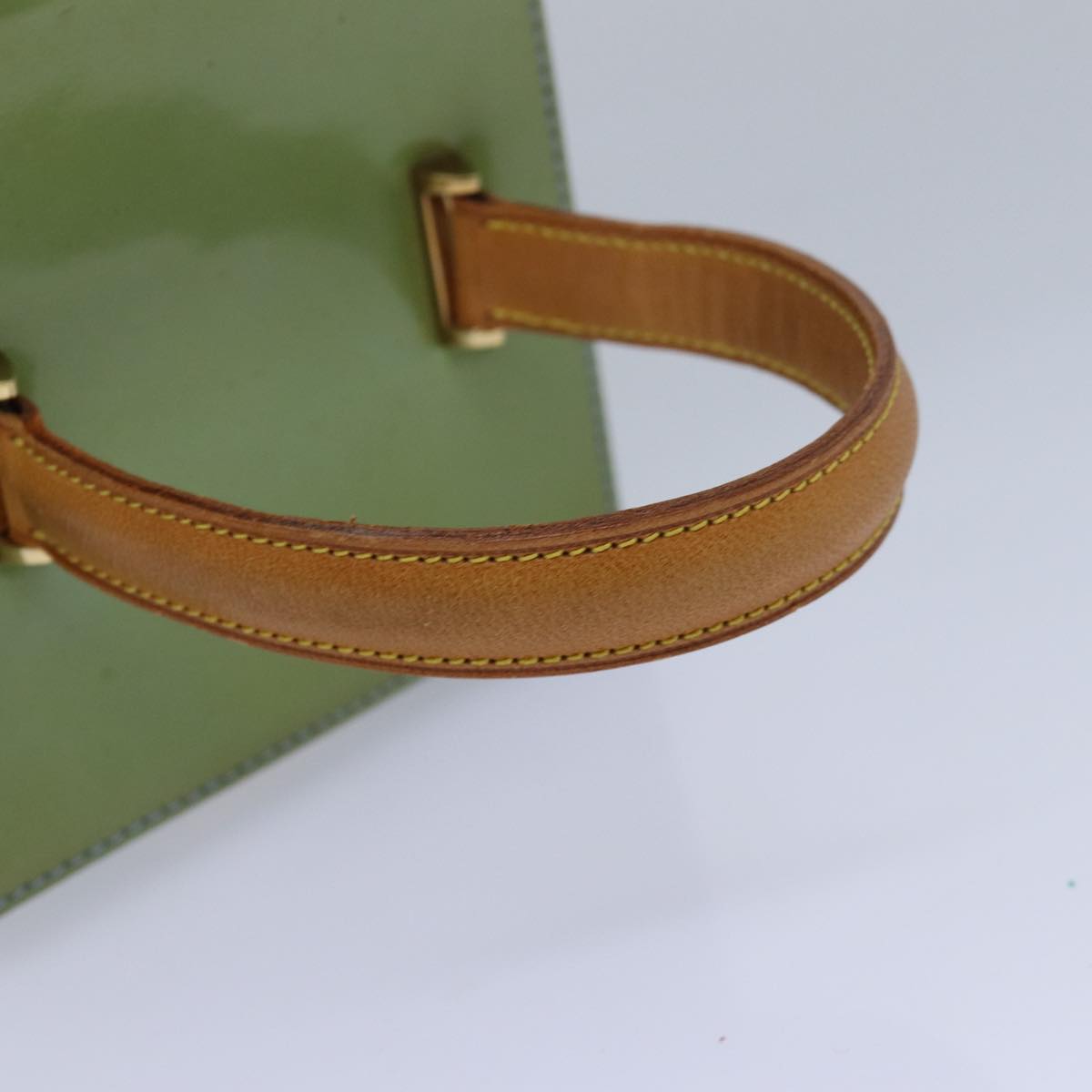 Louis Vuitton Bleecker Green Patent Leather Clutch Bag
