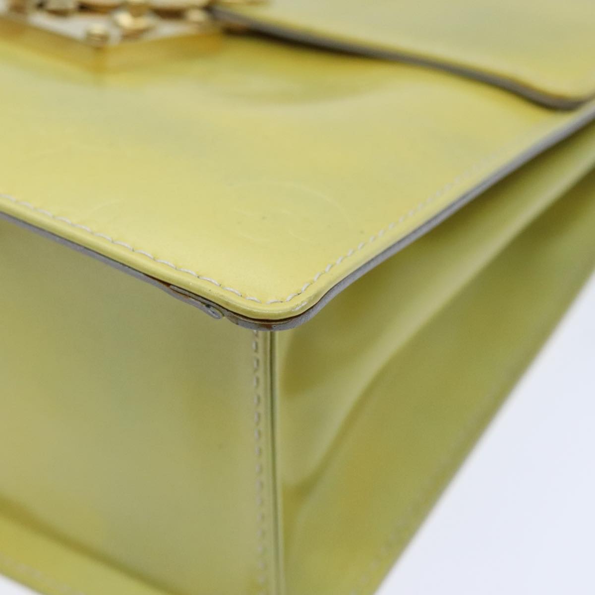 Louis Vuitton Spring Street Yellow Patent Leather Handbag