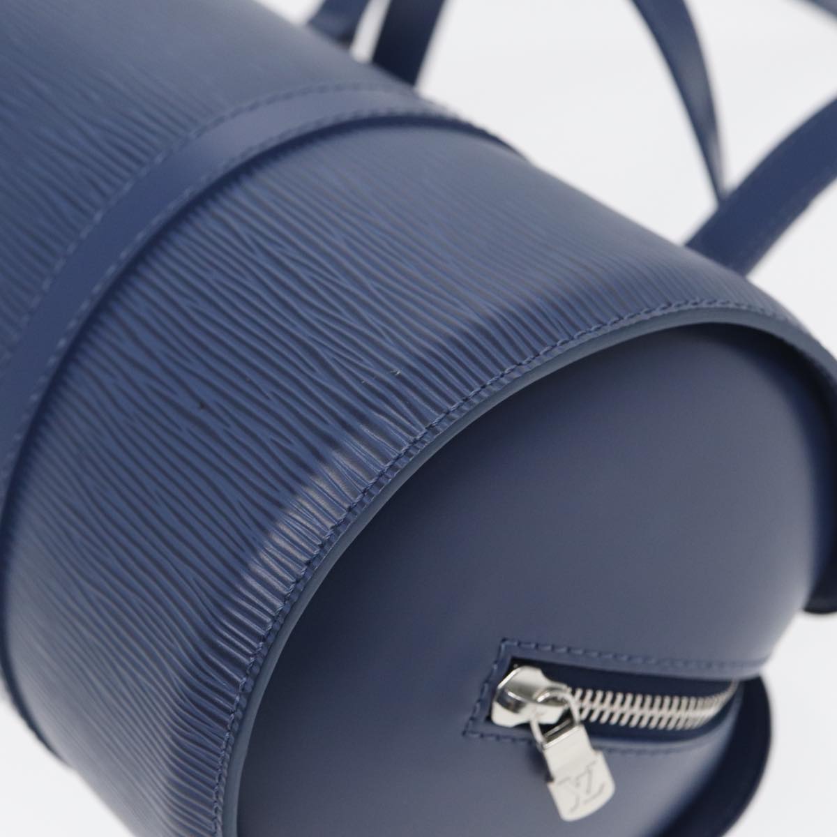 Louis Vuitton Papillon 30 Blue Leather Handbag