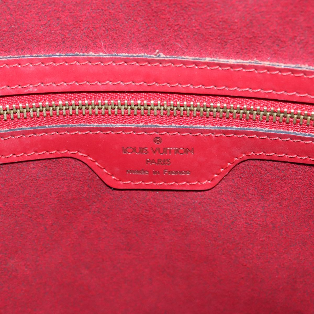 Louis Vuitton Lussac Red Leather Shoulder Bag