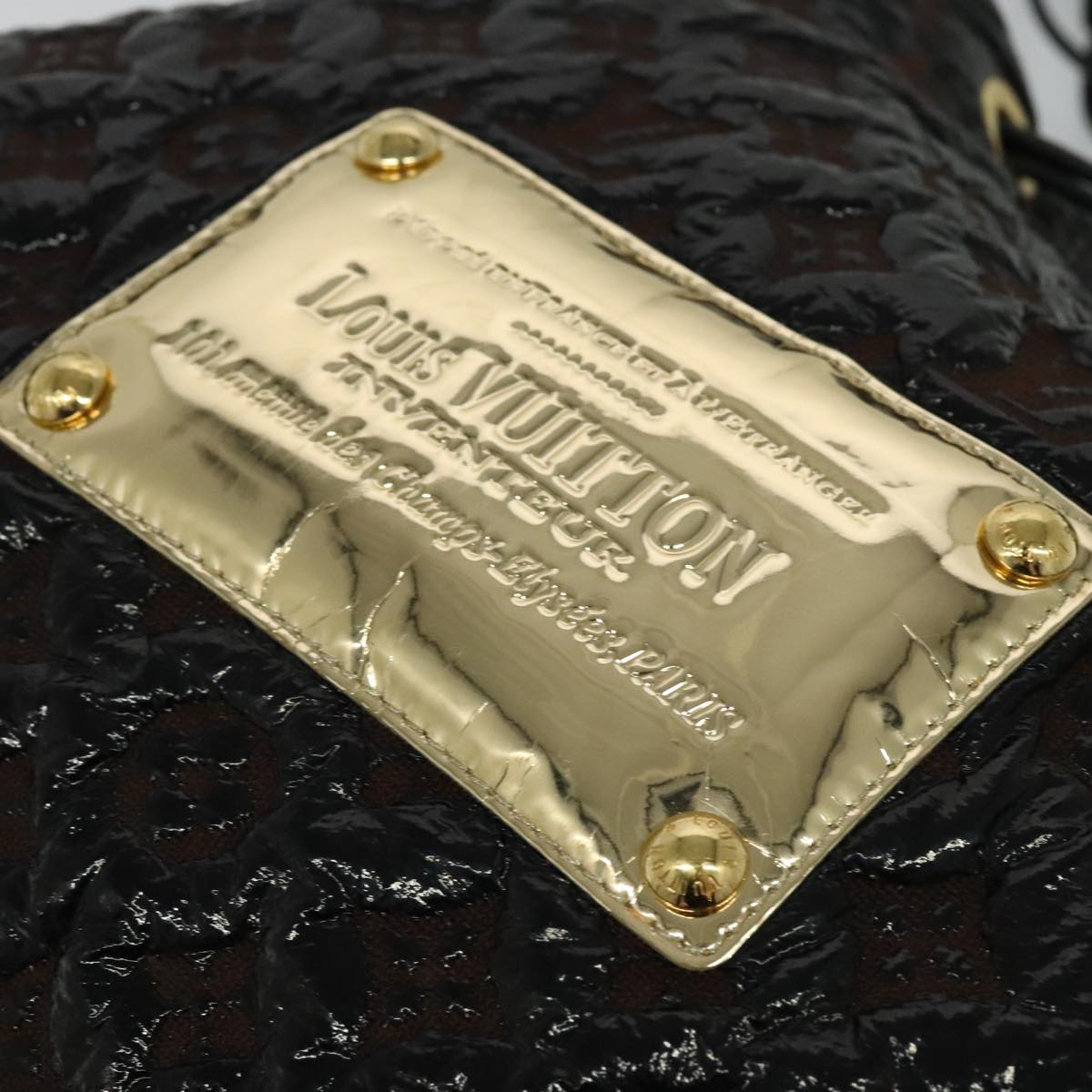 Louis Vuitton Squishy Black Canvas Shoulder Bag