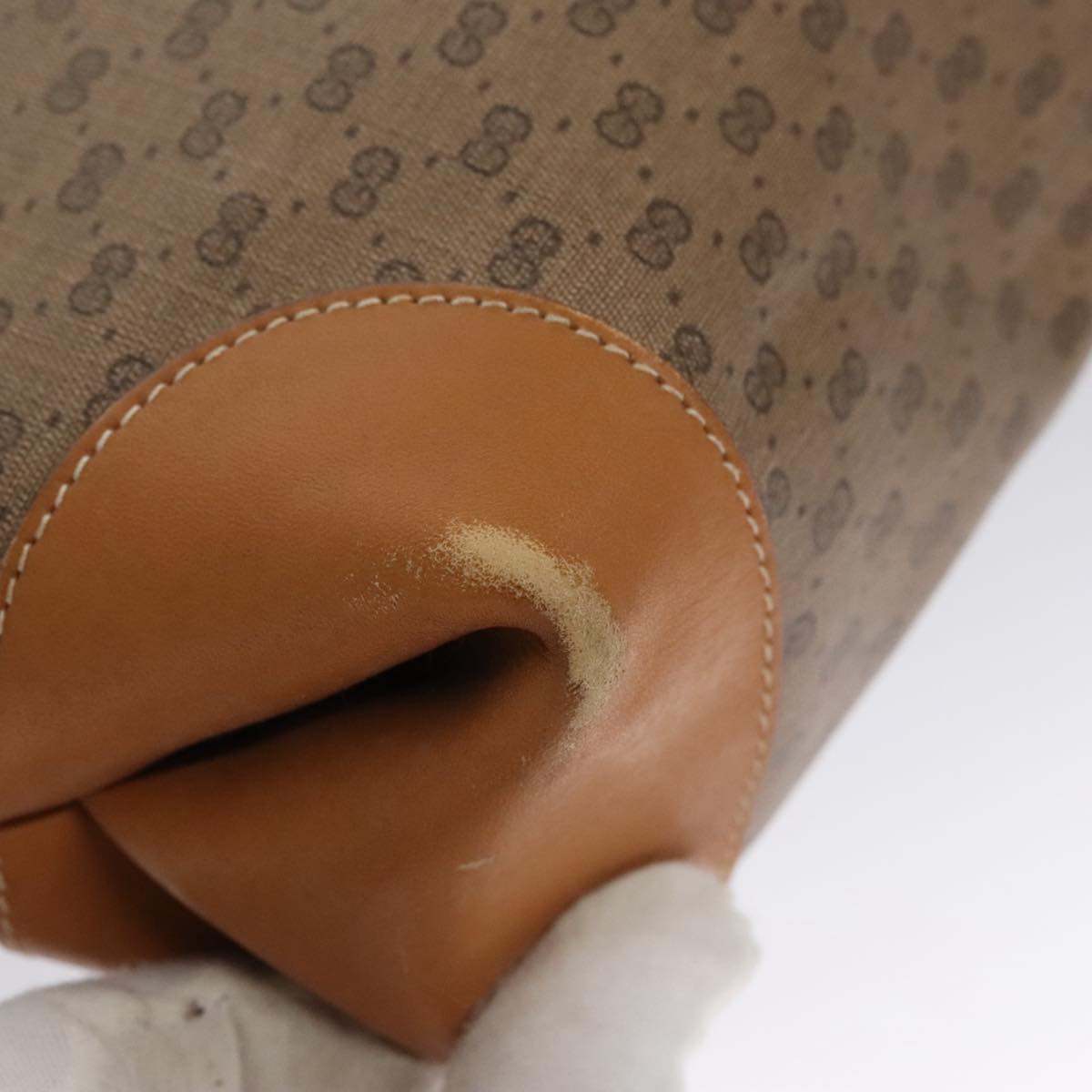 Gucci Sherry Beige Canvas Tote Bag