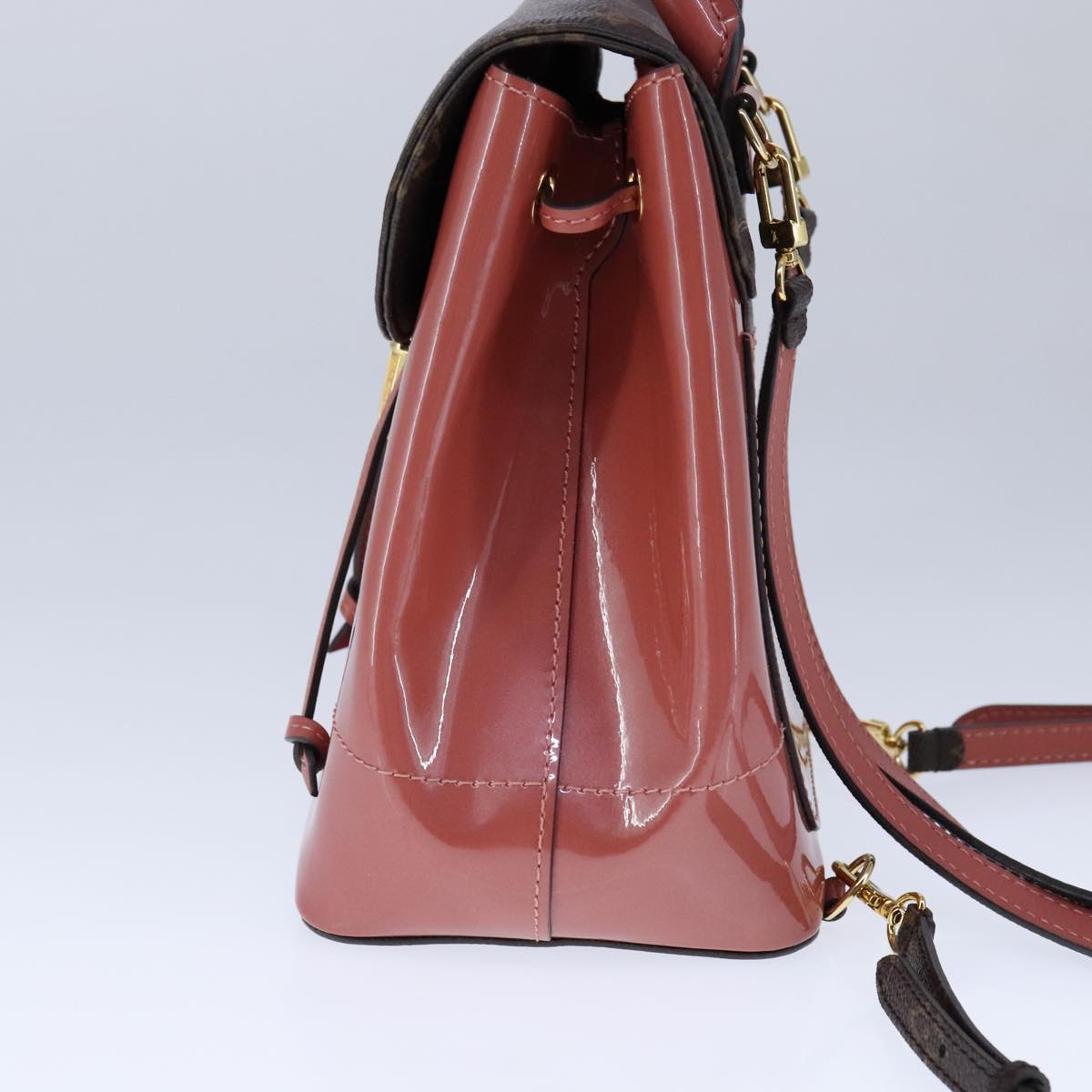 Louis Vuitton Hot Springs Pink Patent Leather Backpack Bag