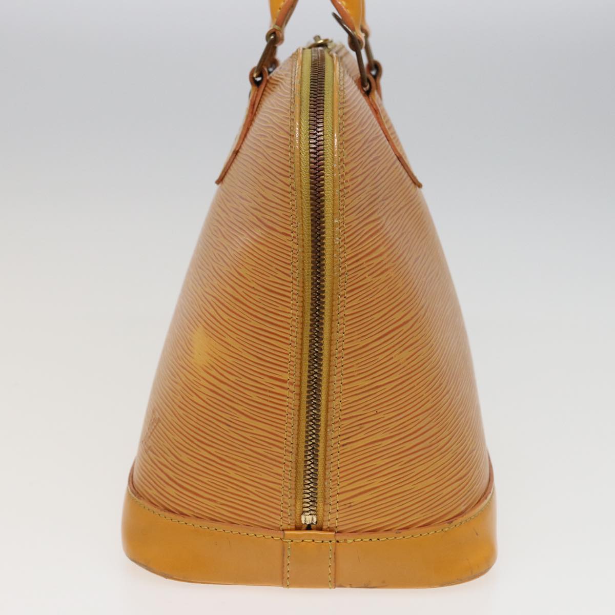 Louis Vuitton Alma Yellow Leather Handbag