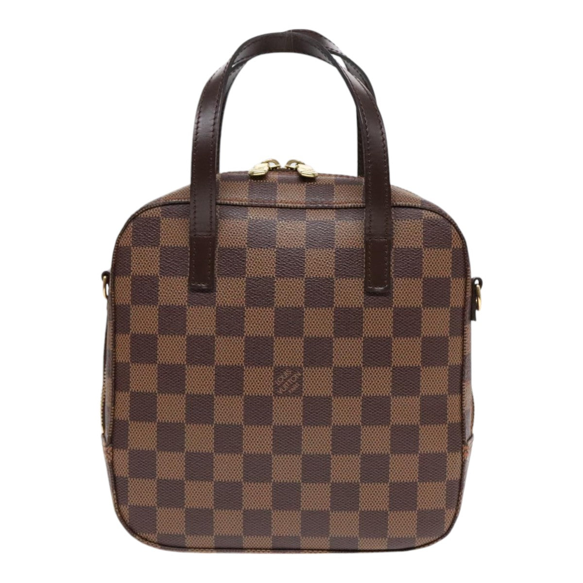 Louis Vuitton Spontini Brown Canvas Handbag