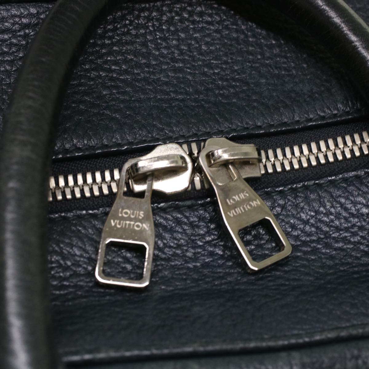 Louis Vuitton Naxos Black Leather Handbag