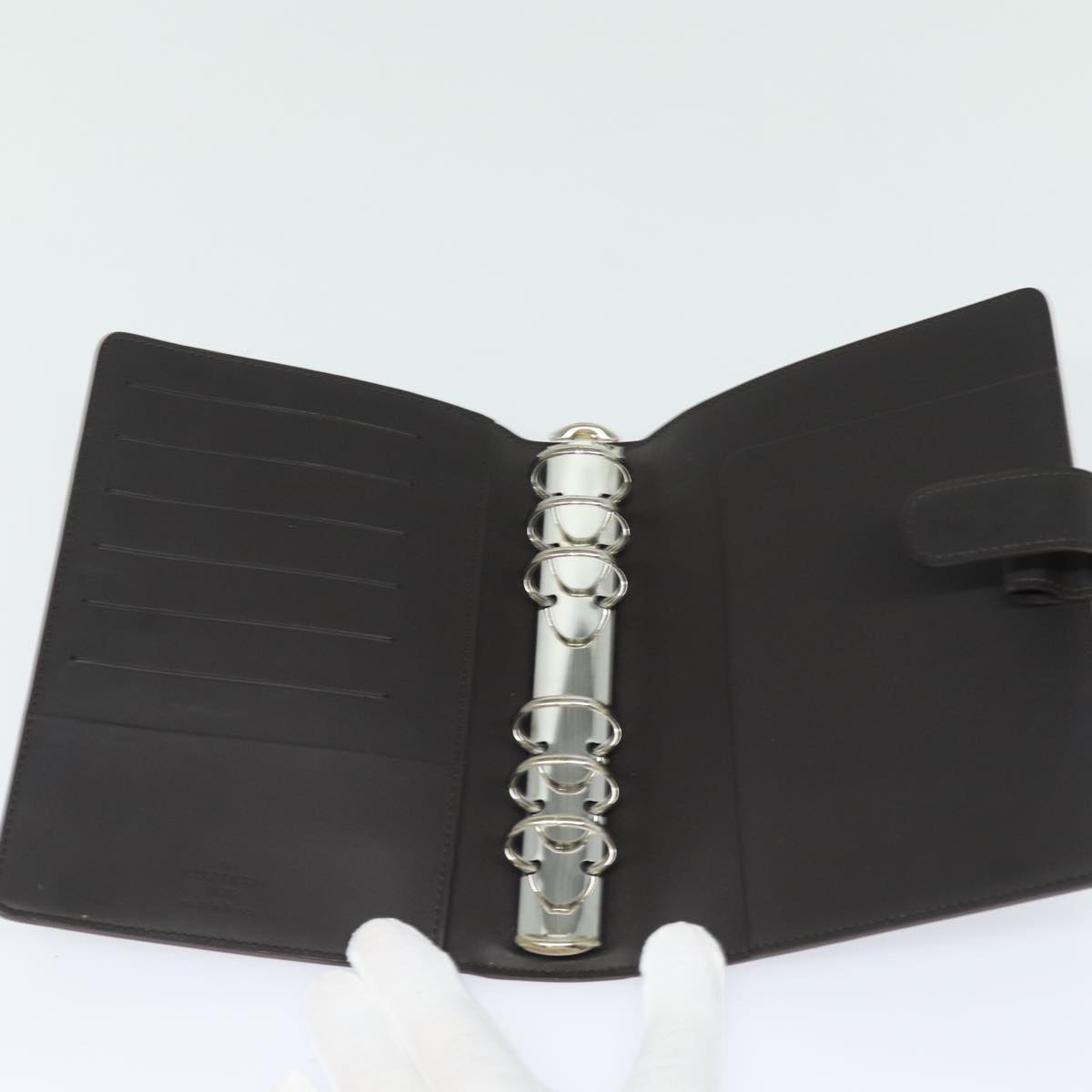 Louis Vuitton Agenda Mm Brown Leather Wallet