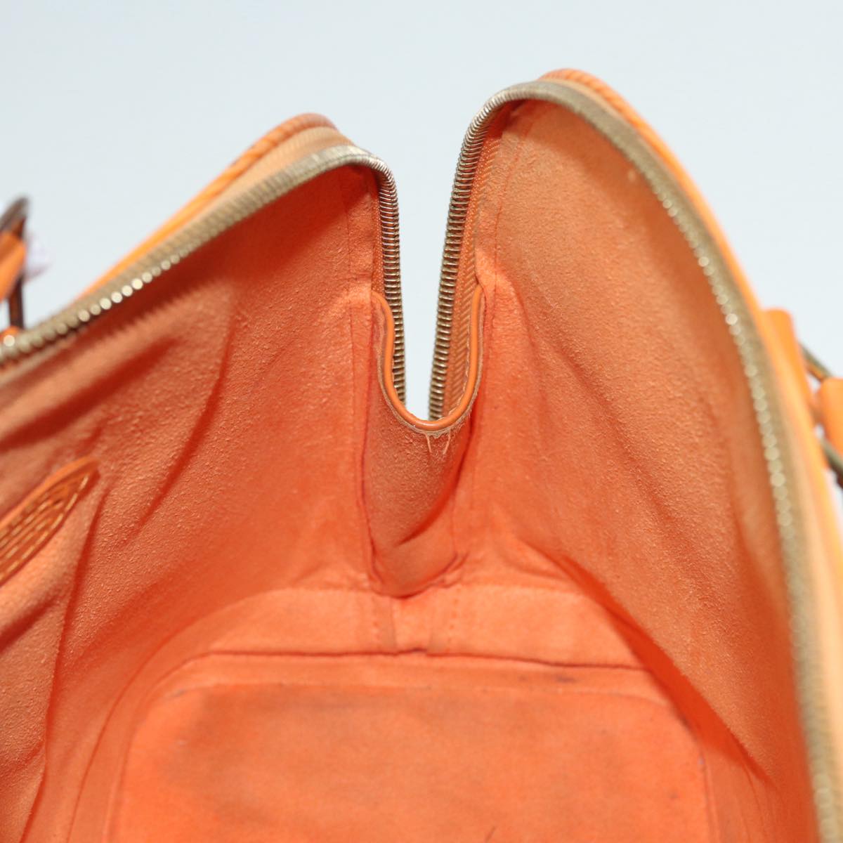 Louis Vuitton Alma Orange Leather Handbag