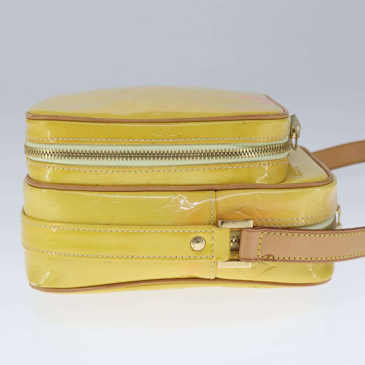 Louis Vuitton Wooster Yellow Patent Leather Shoulder Bag