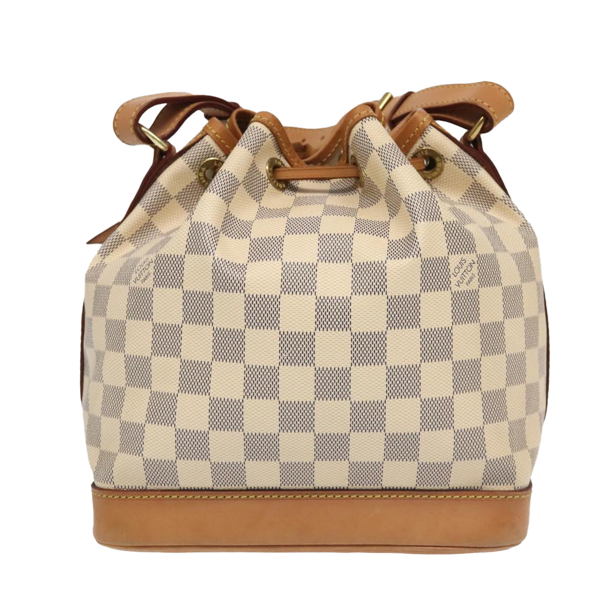 Louis Vuitton Noé Bb White Canvas Shoulder Bag