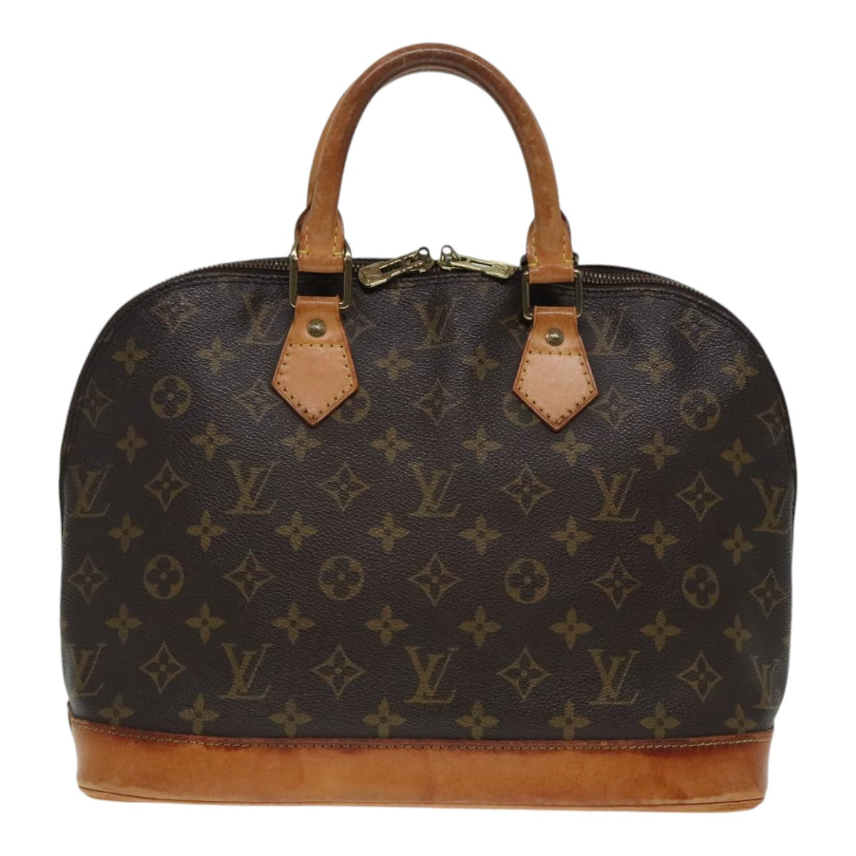 Louis Vuitton Alma Brown Canvas Handbag