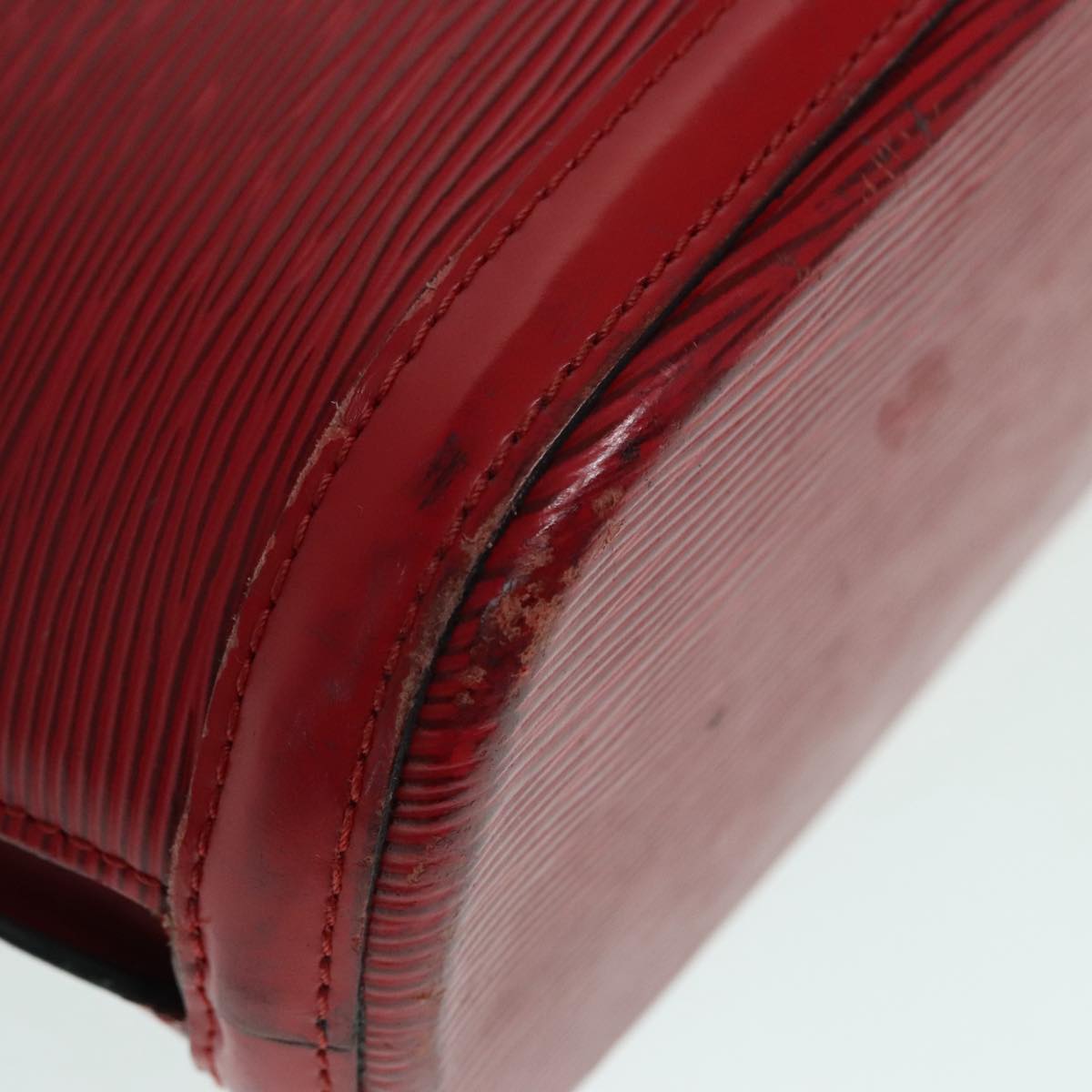 Louis Vuitton Lussac Red Leather Shoulder Bag