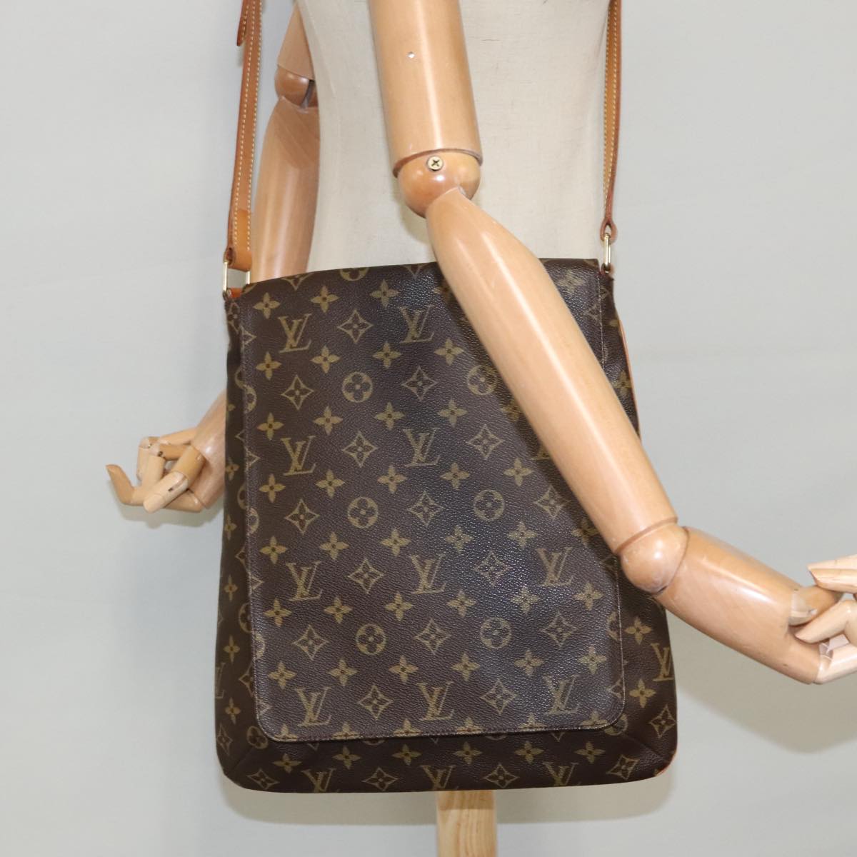 Louis Vuitton Musette Brown Canvas Shoulder Bag