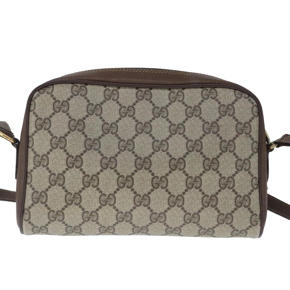 Gucci Sherry Beige Canvas Shoulder Bag