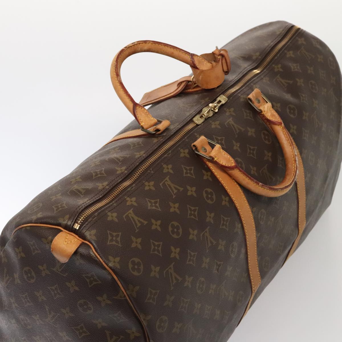 Louis Vuitton Keepall 60 Brown Canvas Travel Bag