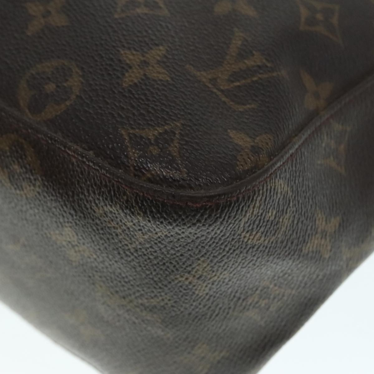 Louis Vuitton Looping Brown Canvas Shoulder Bag