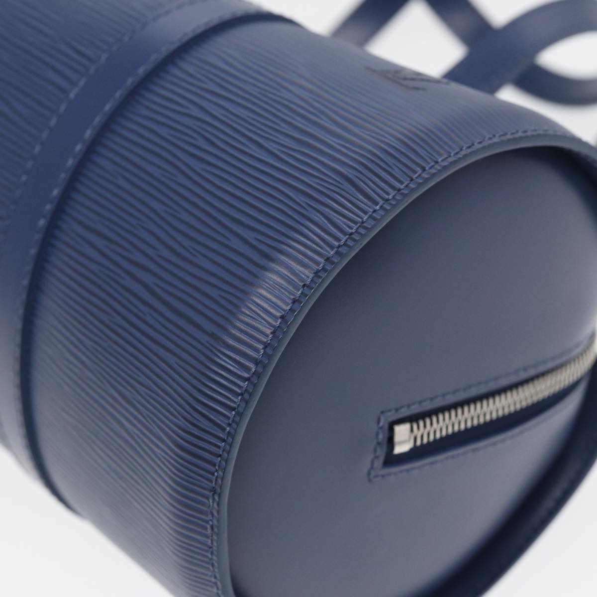 Louis Vuitton Papillon 30 Blue Leather Handbag
