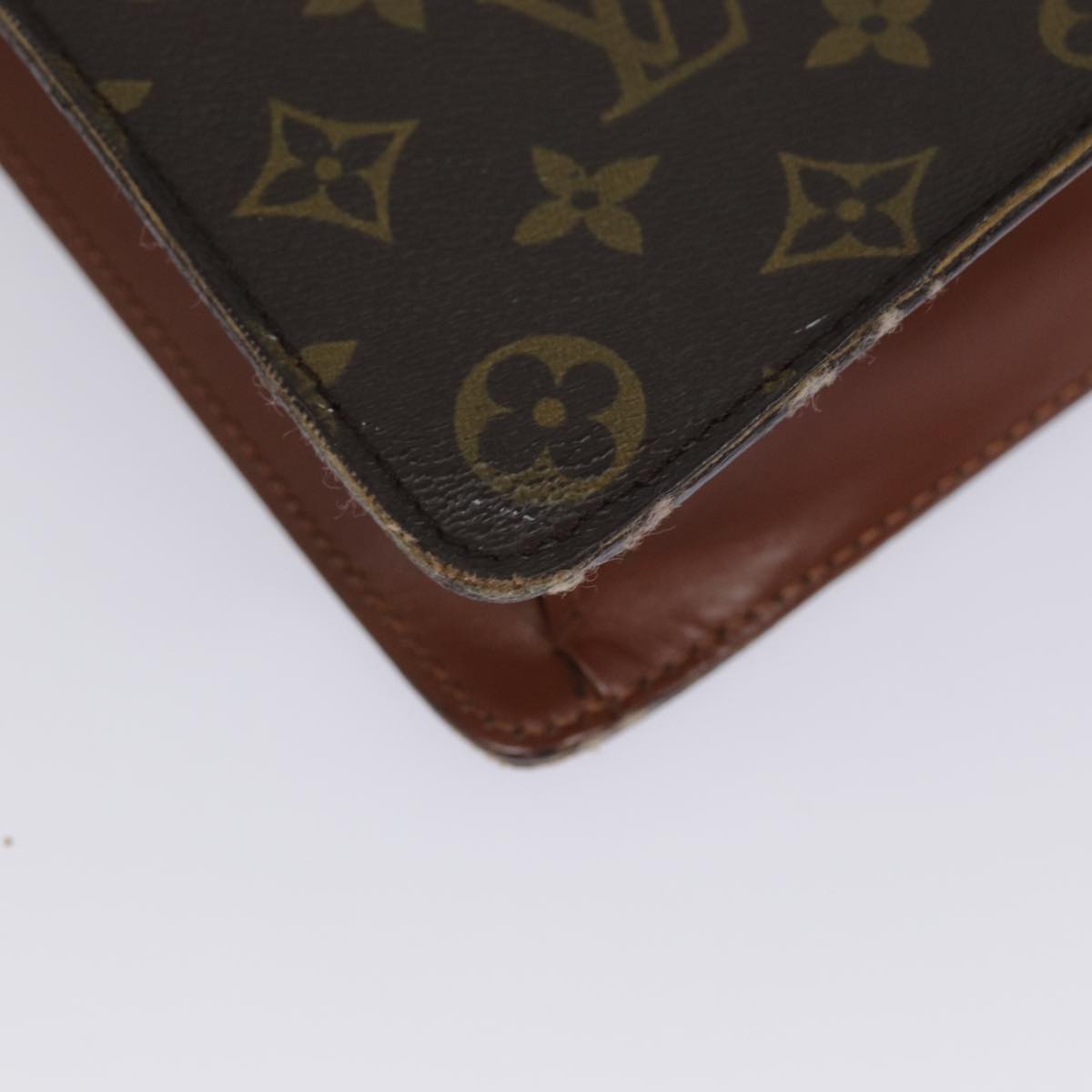 Louis Vuitton Document Case Brown Canvas Briefcase Bag