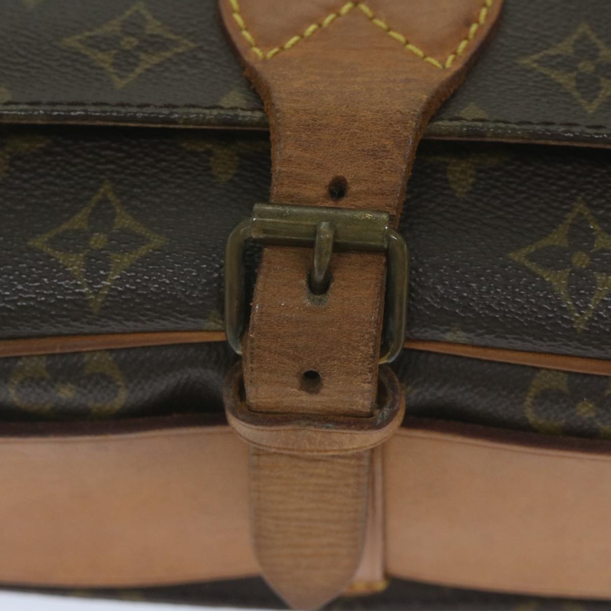 Louis Vuitton Cartouchière Brown Canvas Shoulder Bag