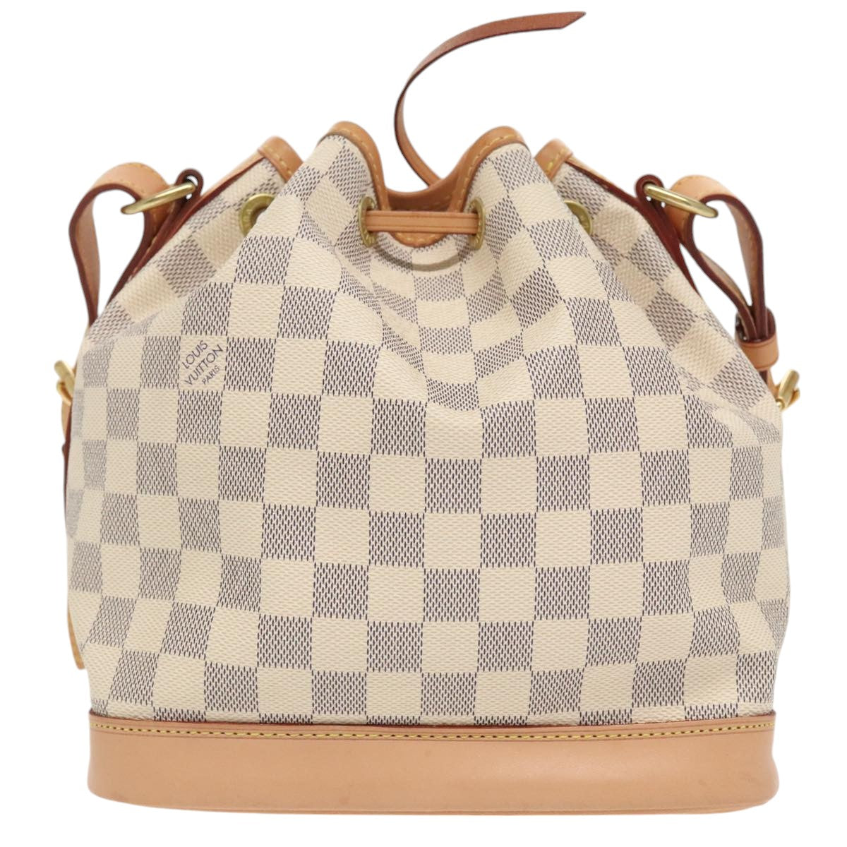 Louis Vuitton Noé White Canvas Shoulder Bag