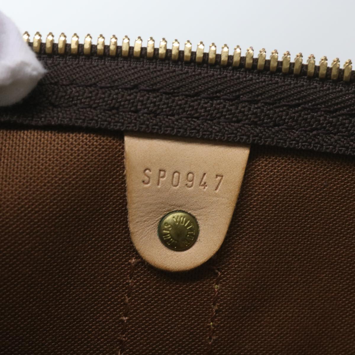 Louis Vuitton Keepall 50 Brown Canvas Travel Bag