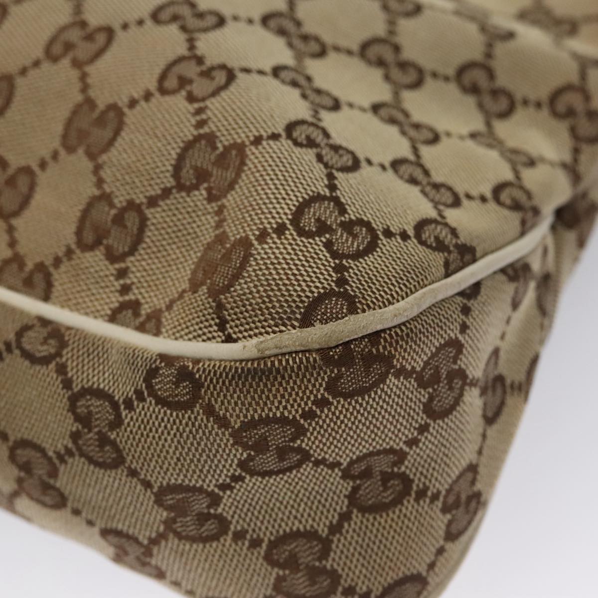 Gucci Charmy Beige Canvas Tote Bag