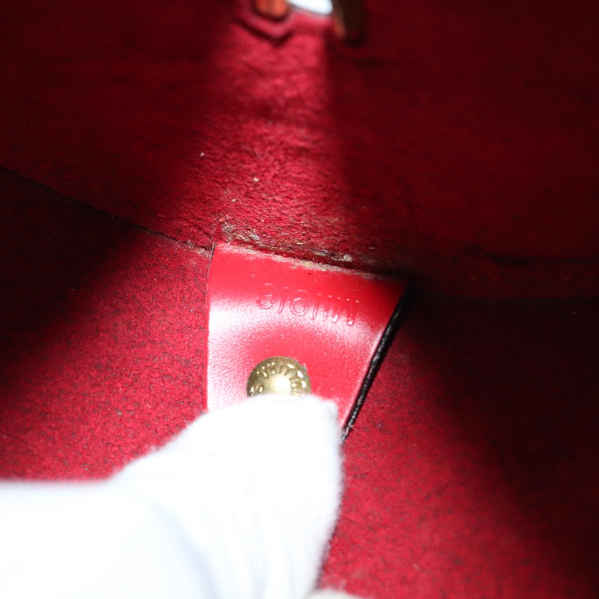 Louis Vuitton Soufflot Red Leather Handbag