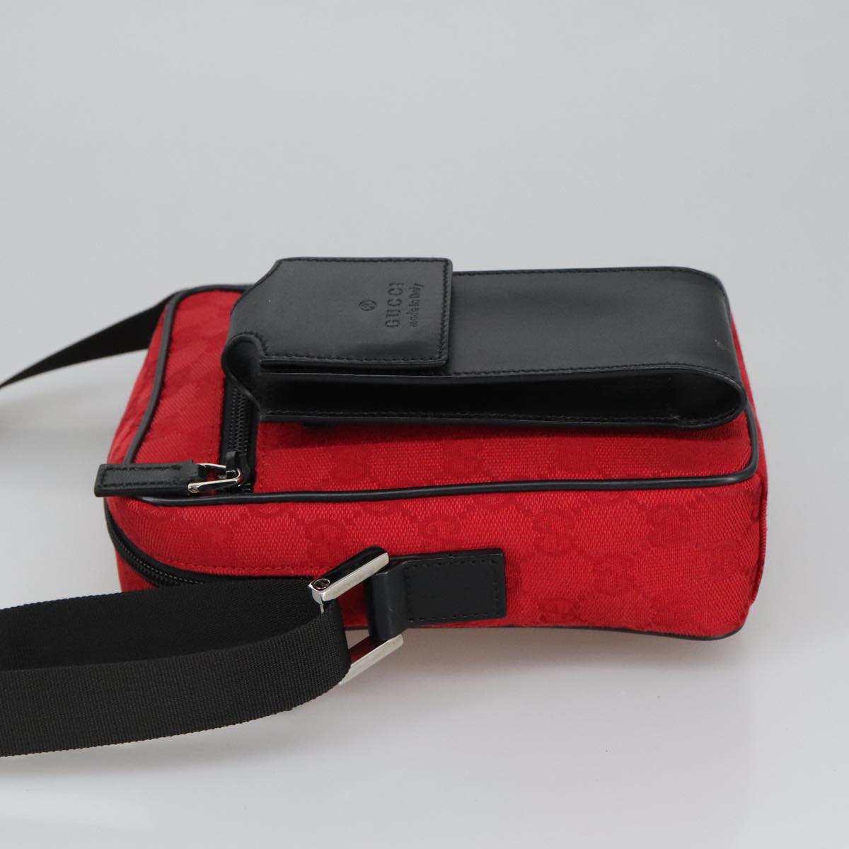 Gucci Red Canvas Shoulder Bag